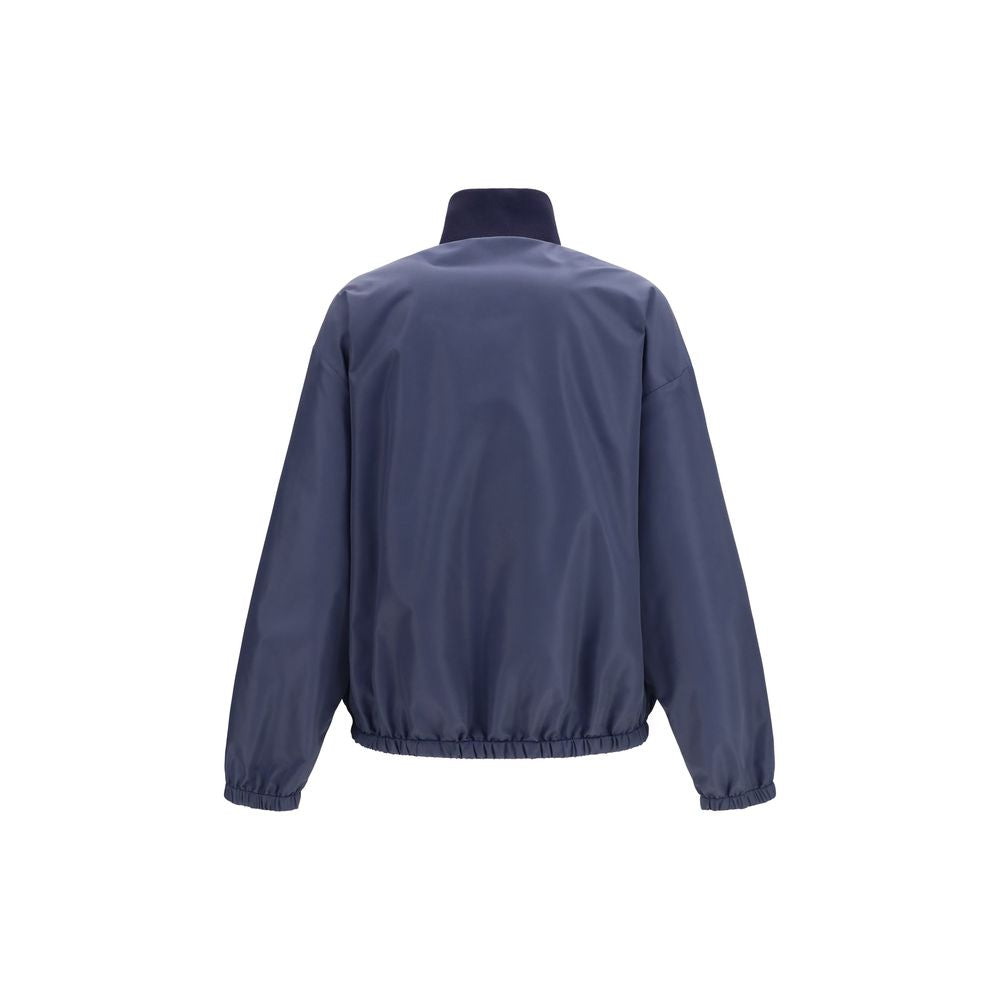 Miu Miu Blue Polyester Full-Length Jacket for Women