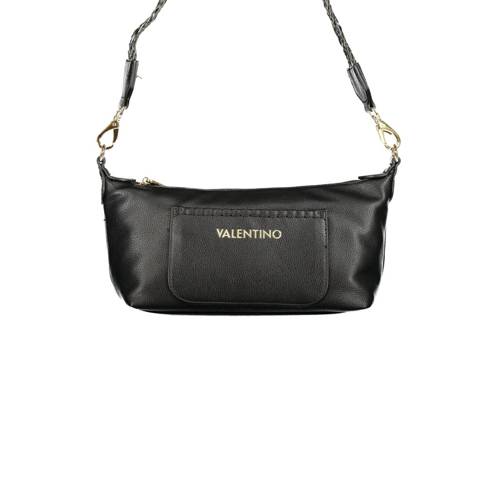 Mario Valentino Nero Sac en Polyuréthane pour Femmes avec Bandoulière Ajustable