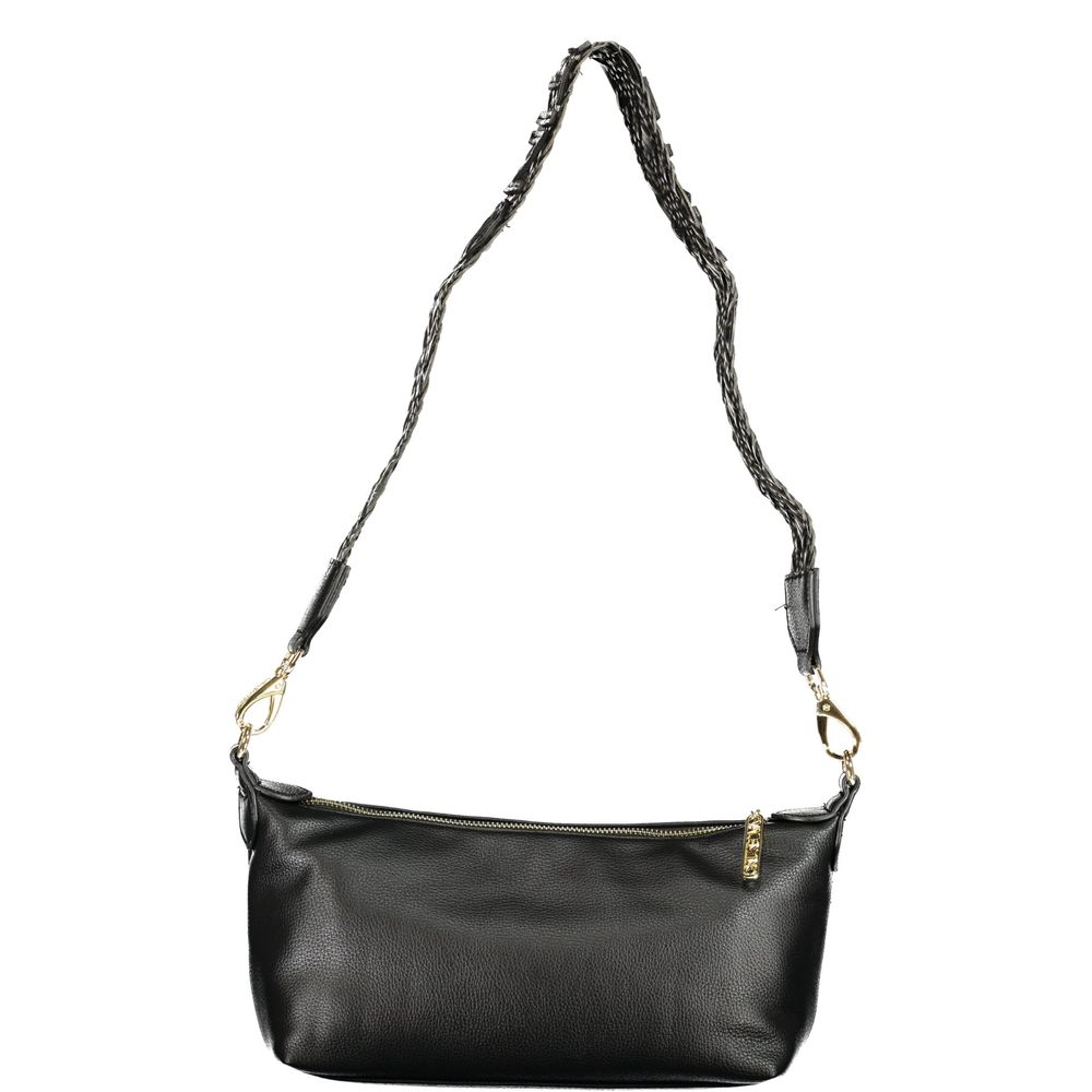 Mario Valentino Nero Sac en Polyuréthane pour Femmes avec Bandoulière Ajustable