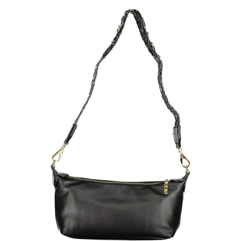 Mario Valentino Nero Sac en Polyuréthane pour Femmes avec Bandoulière Ajustable