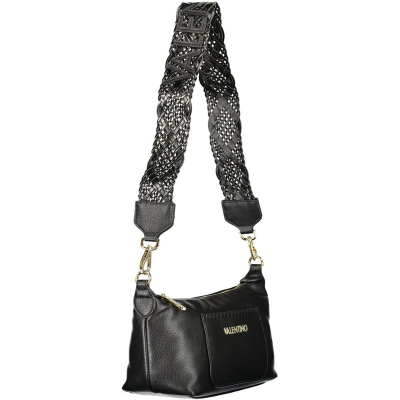 Mario Valentino Nero Sac en Polyuréthane pour Femmes avec Bandoulière Ajustable