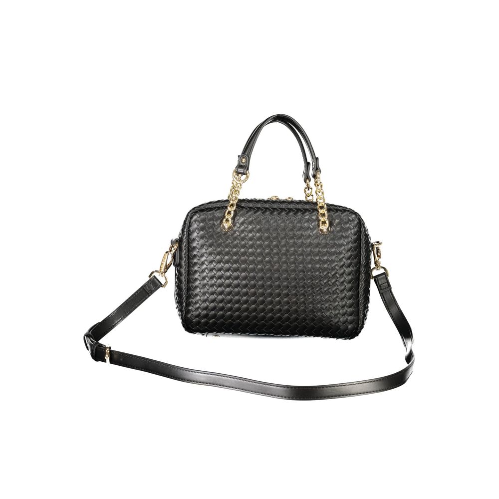 Mario Valentino Black Polyurethane Women's Handbag