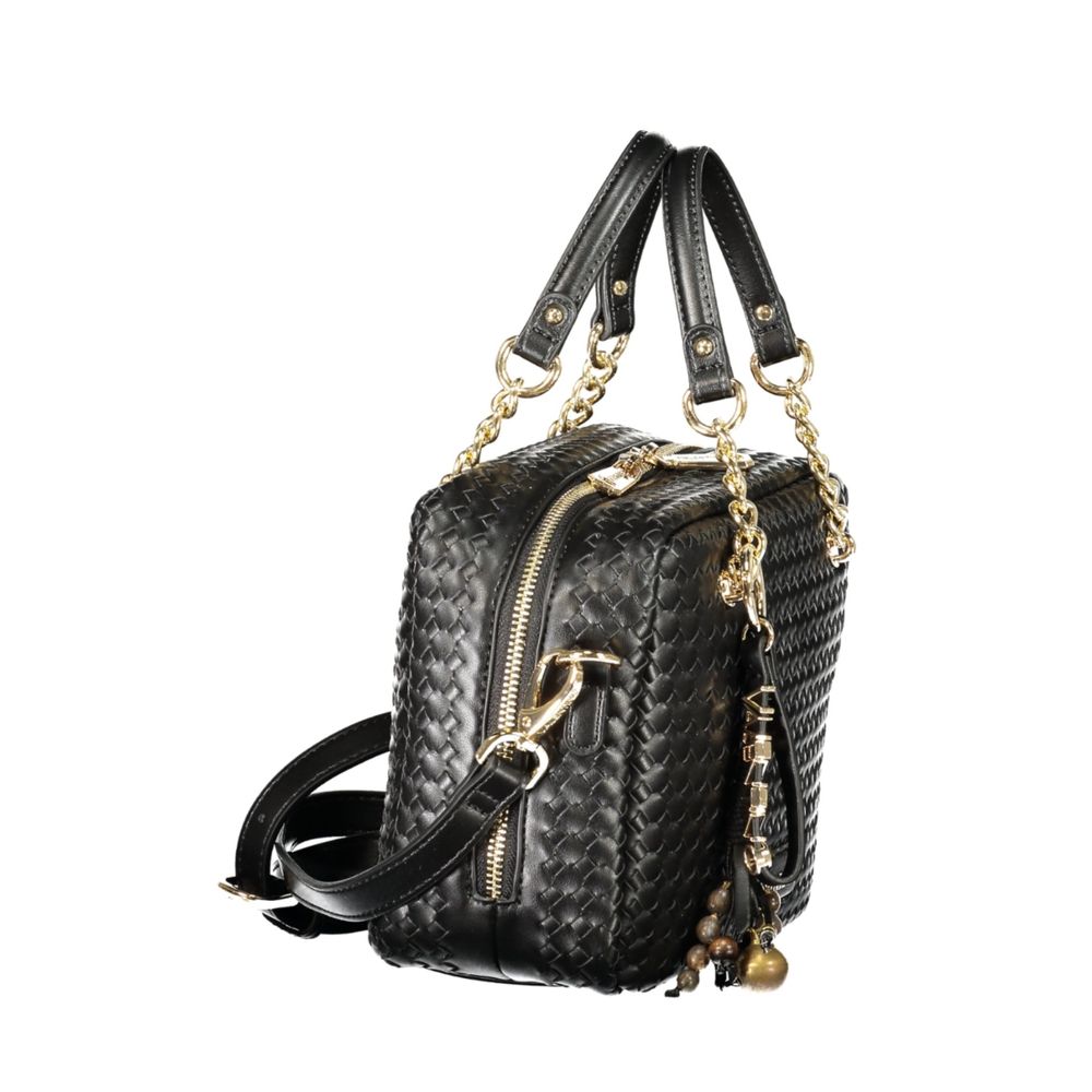 Mario Valentino Black Polyurethane Women's Handbag