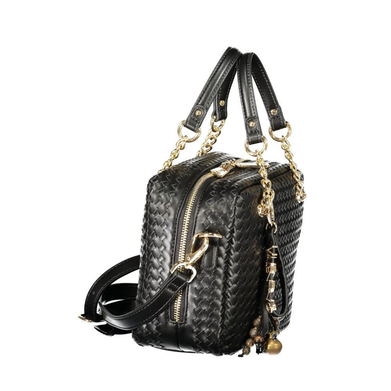Mario Valentino Black Polyurethane Women's Handbag