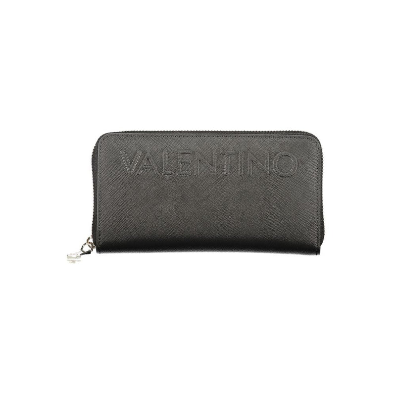 Mario Valentino Black Polyurethane Women's Wallet