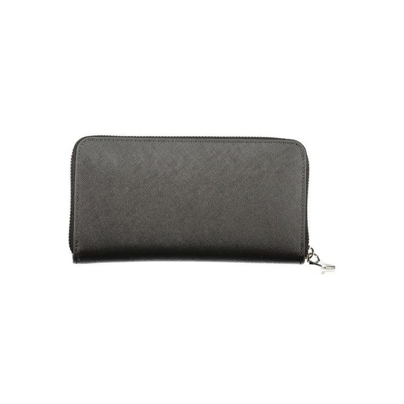 Mario Valentino Black Polyurethane Women's Wallet
