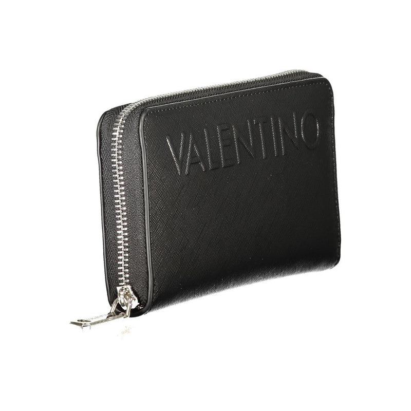Mario Valentino Black Polyurethane Women's Wallet
