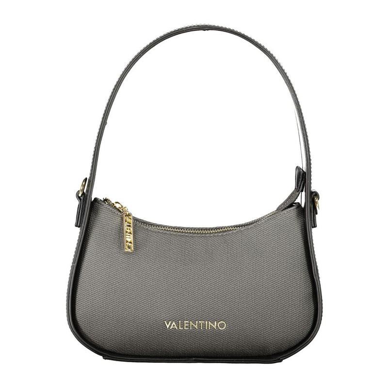 Mario Valentino Black Polyurethane Women's Bag - Elegant Shoulder Bag