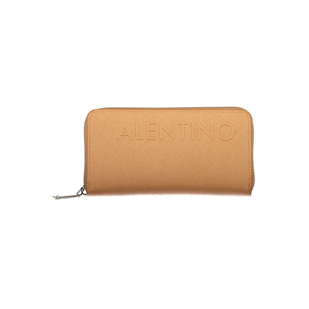 Mario Valentino Brown Polyurethane Women's Wallet - 6 Compartments
