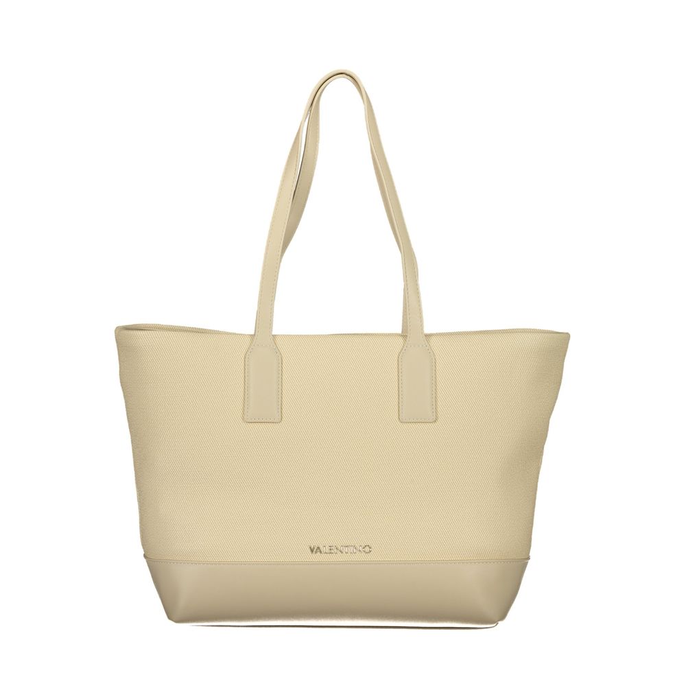 Mario Valentino Beige Polyurethane Women's Shoulder Bag