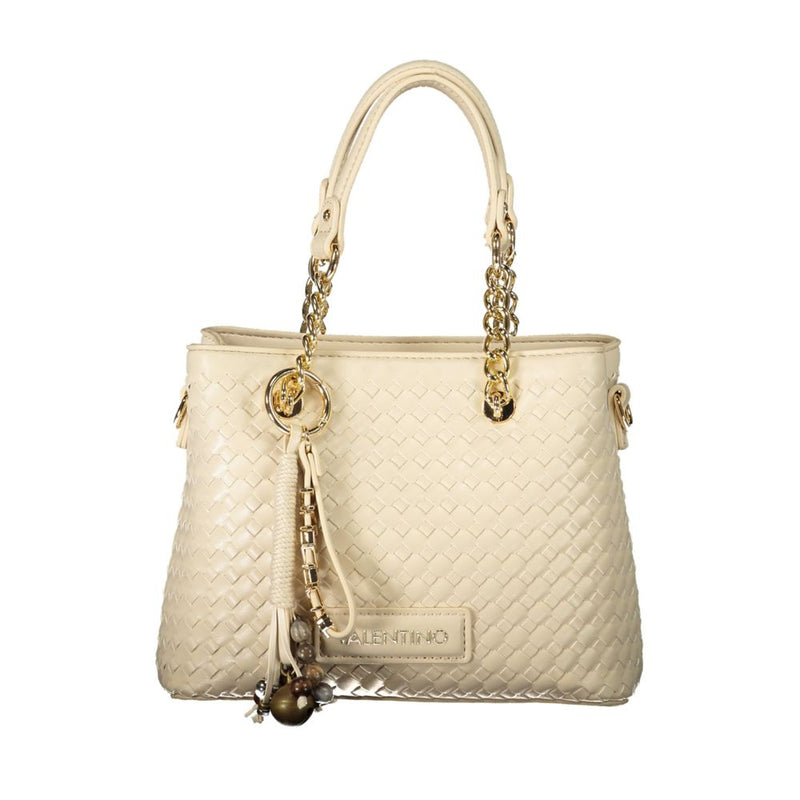 Mario Valentino Beige Polyurethane Women's Handbag
