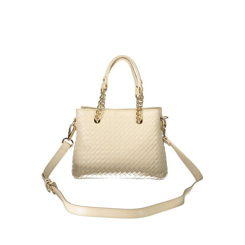 Mario Valentino Beige Polyurethane Women's Handbag