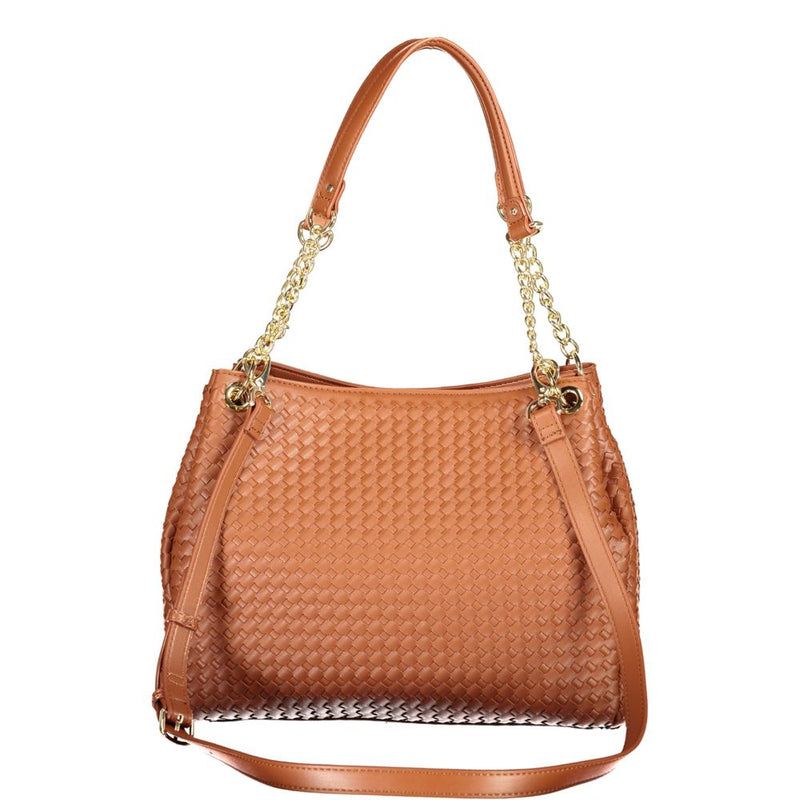 Mario Valentino Sac en Polyuréthane Marron pour Femme avec Anses