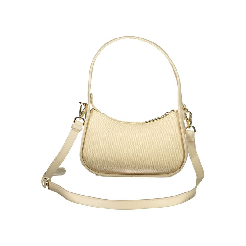 Mario Valentino Beige Polyurethane Shoulder Bag for Women