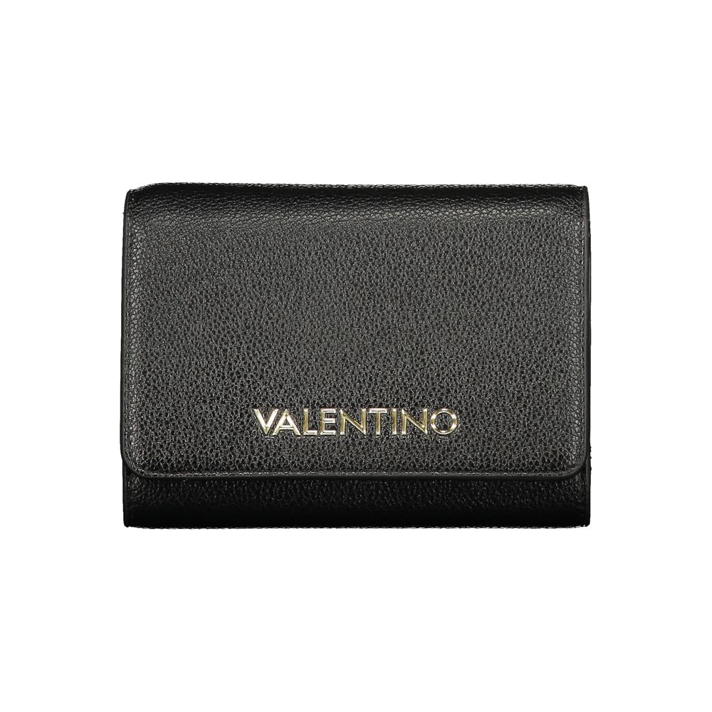 Mario Valentino Black Polyurethane Women's Wallet