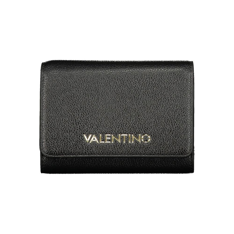 Mario Valentino Black Polyurethane Women's Wallet