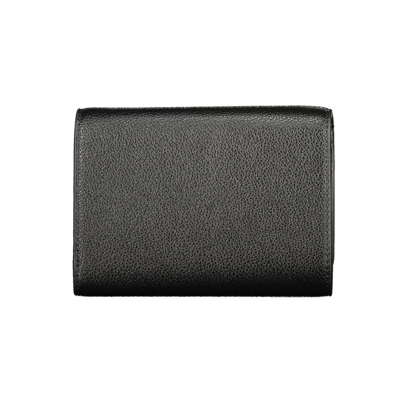 Mario Valentino Black Polyurethane Women's Wallet