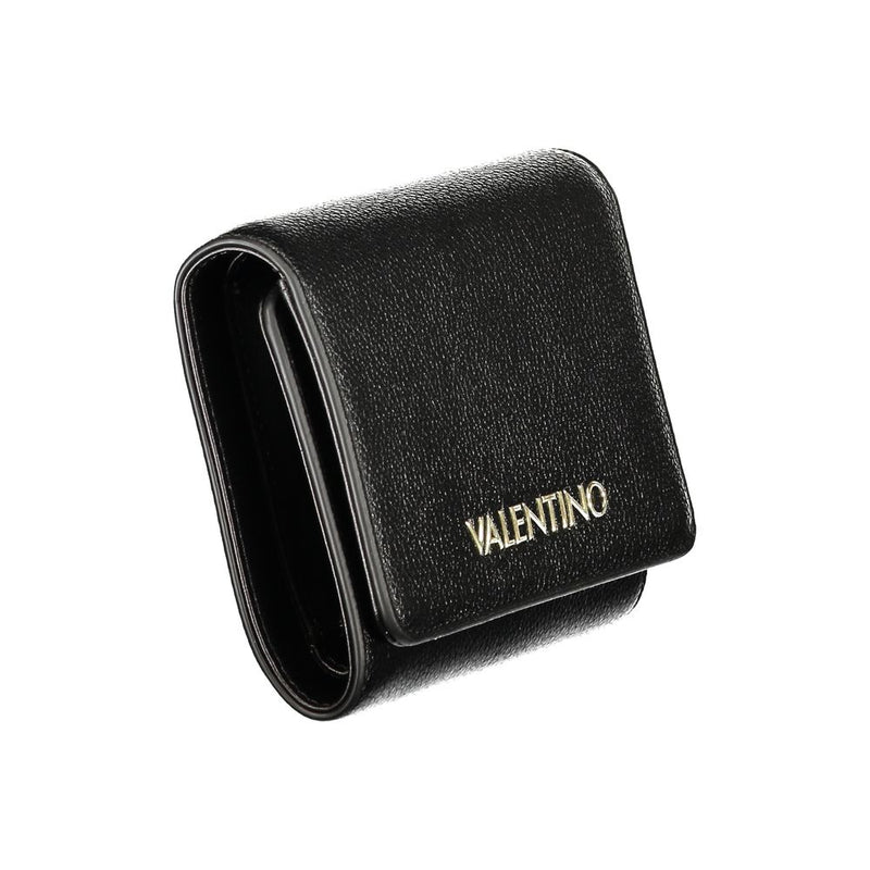 Mario Valentino Black Polyurethane Women's Wallet