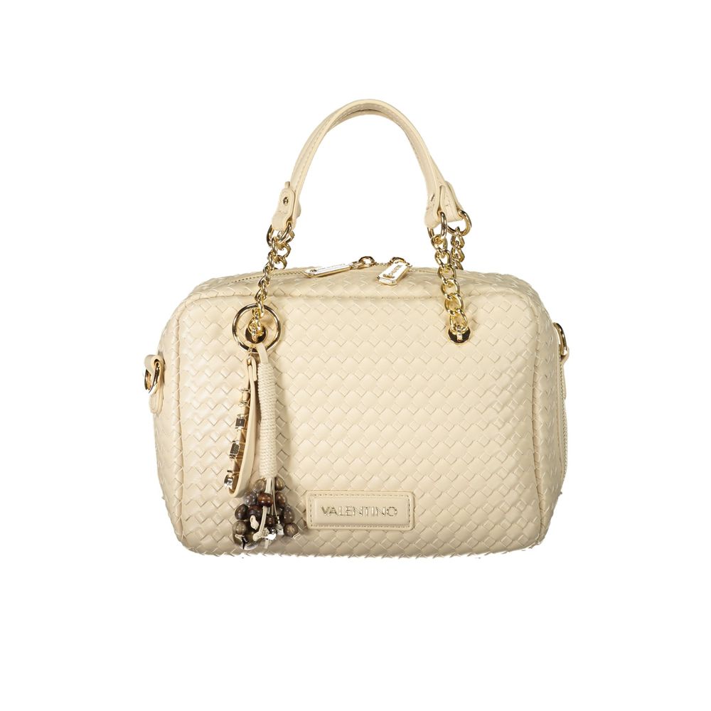 Mario Valentino Beige Polyurethane Women's Handbag