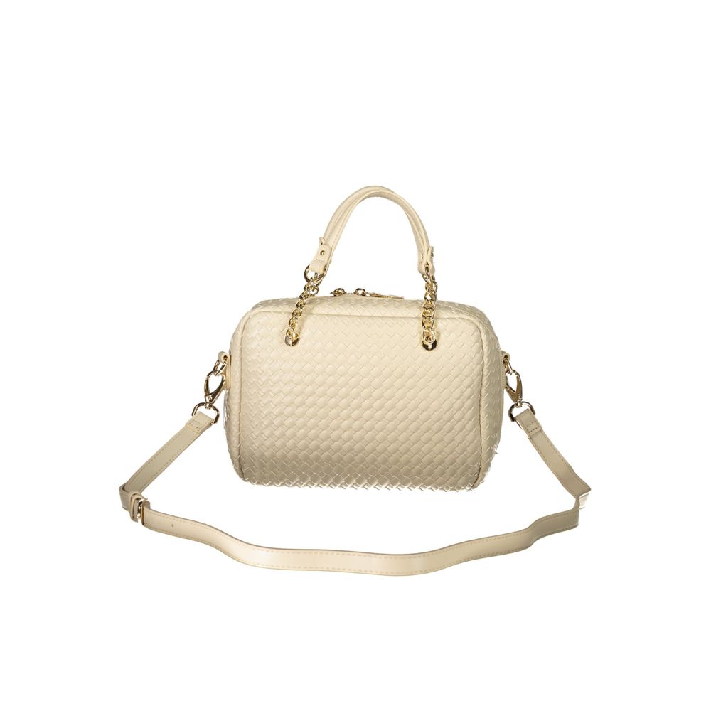 Mario Valentino Beige Polyurethane Women's Handbag