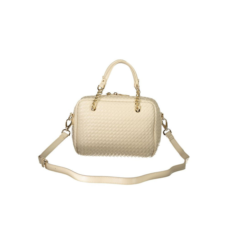 Mario Valentino Beige Polyurethane Women's Handbag