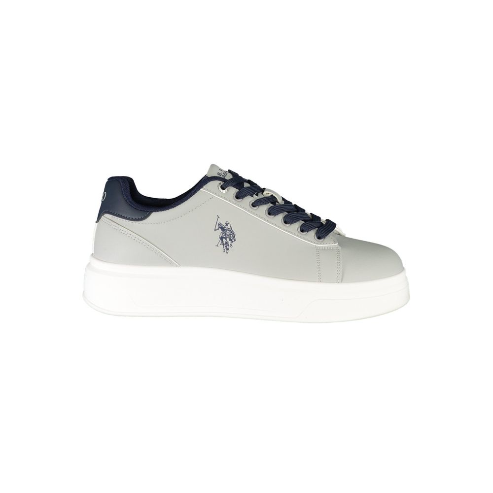 U.S. POLO ASSN. Gray Polyester Men's Sneaker - Stylish Comfort