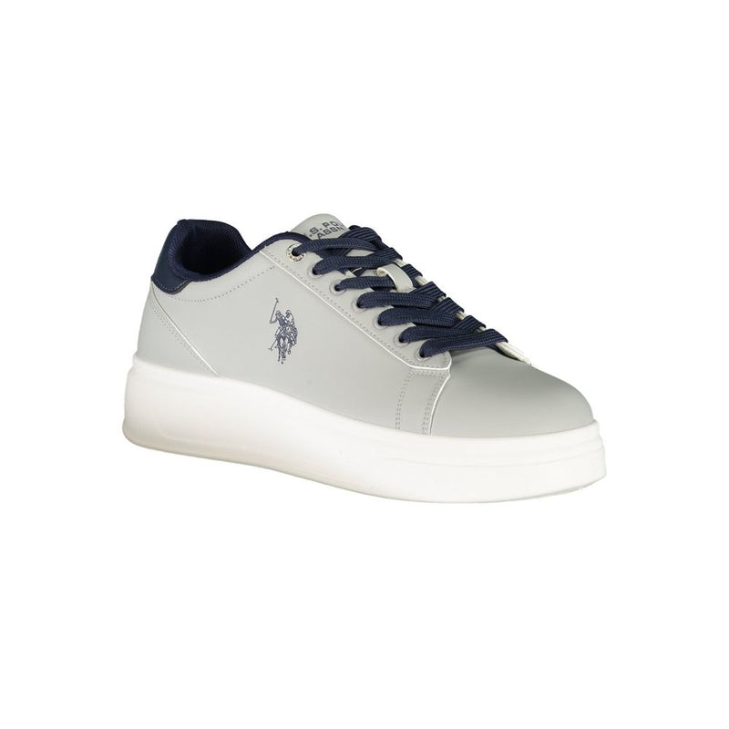U.S. POLO ASSN. Gray Polyester Men's Sneaker - Stylish Comfort