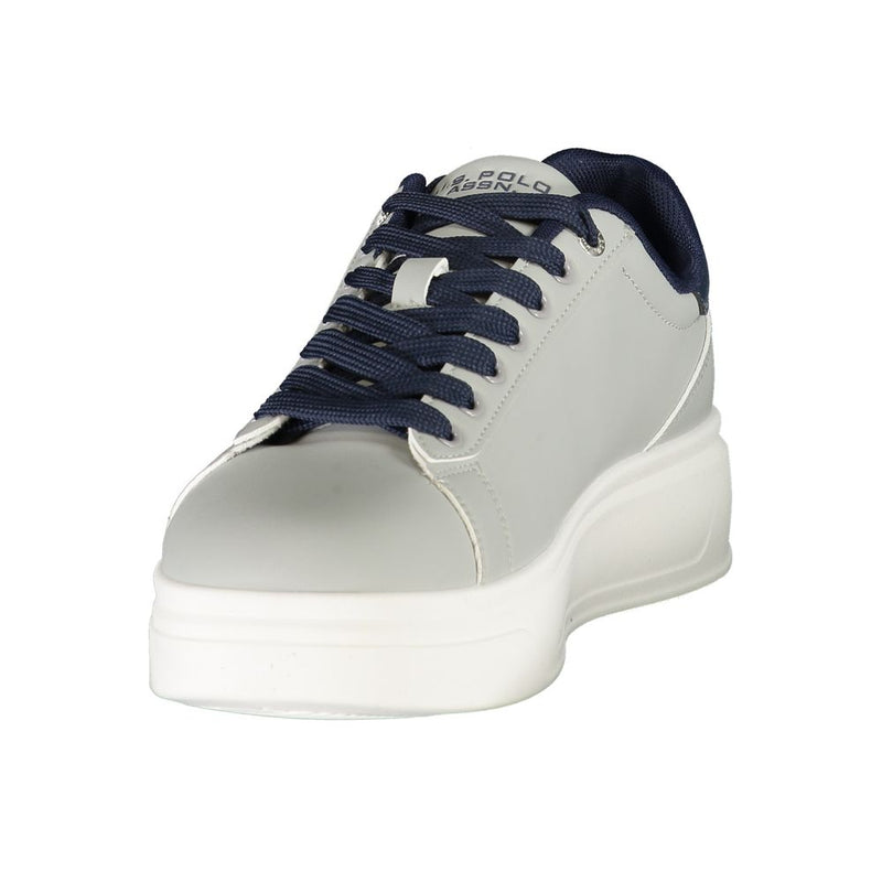 U.S. POLO ASSN. Gray Polyester Men's Sneaker - Stylish Comfort