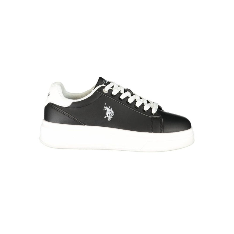 U.S. POLO ASSN. Black Polyurethane Men's Sneaker