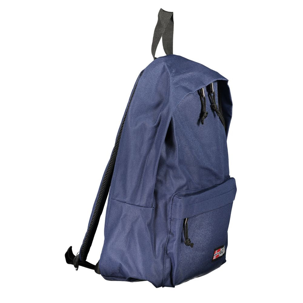 Norway 1963 Blue Polyester Men's Backpack - Stylish & Practical