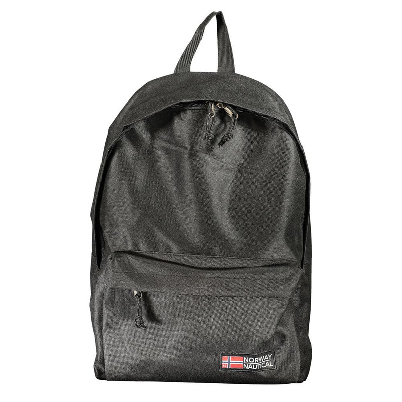 Norway 1963 Black Polyester Men's Backpack - Stylish & Functional