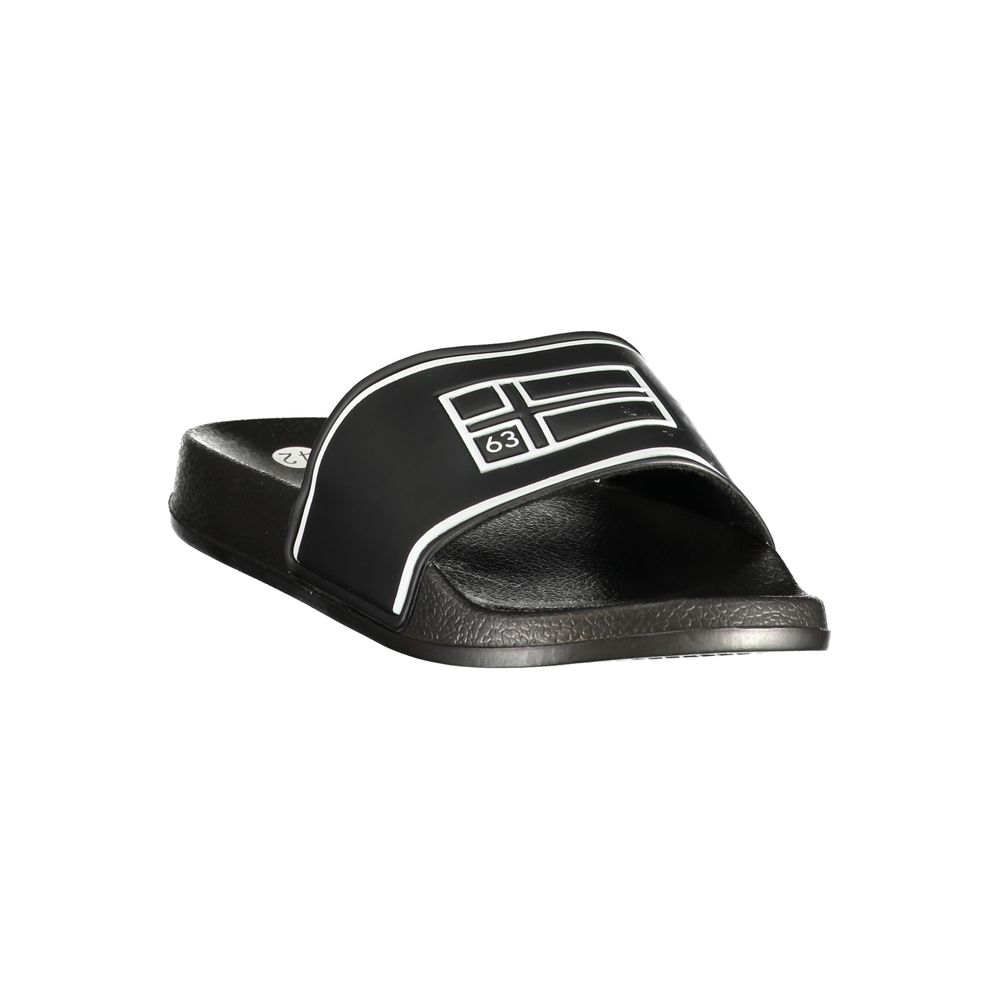 Norway 1963 Black Polyurethane Men's Slipper - Comfort & Style