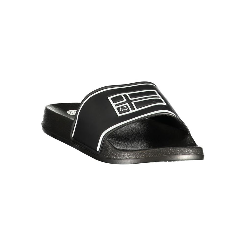 Norway 1963 Black Polyurethane Men's Slipper - Comfort & Style