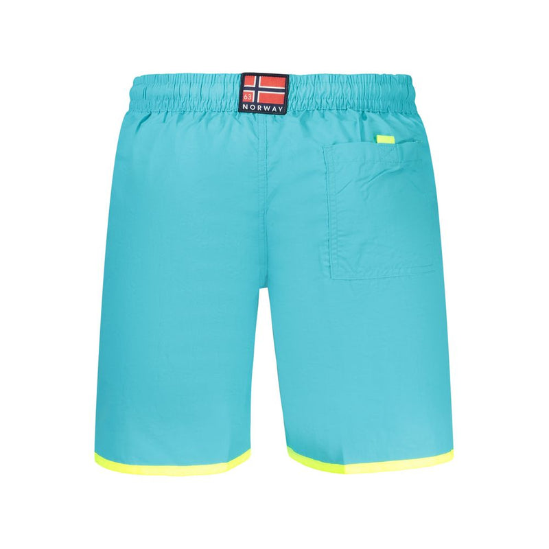 Norway 1963 Azzurro Polyamide Men's Swimwear Shorts