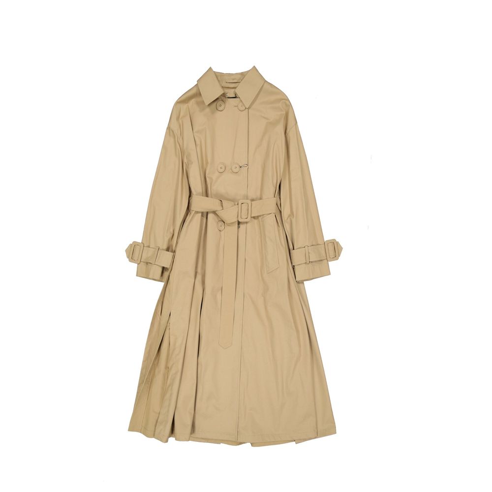 Herno Brown Cotton Coat for Women