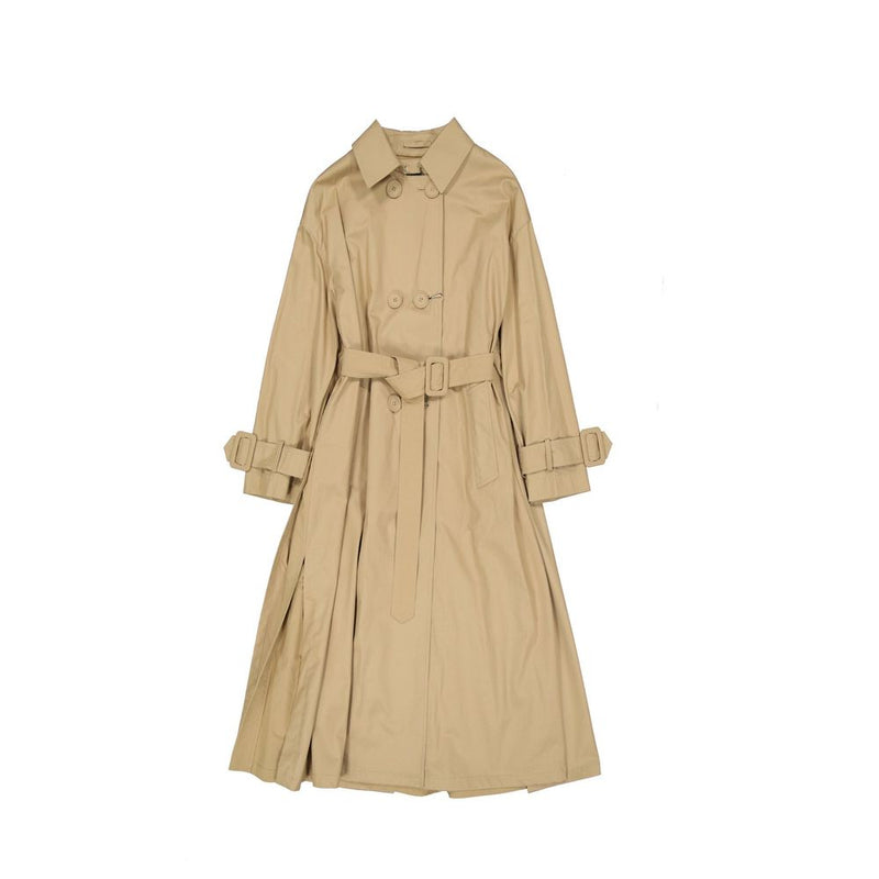 Herno Brown Cotton Coat for Women