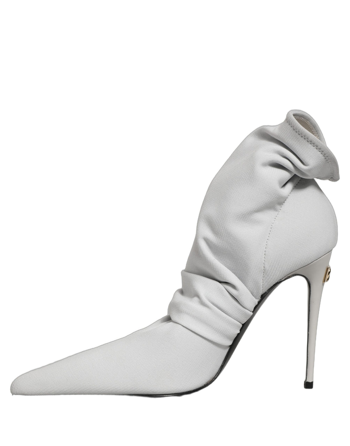 Dolce & Gabbana Gray Stretch Socks Heels Ankle Boots