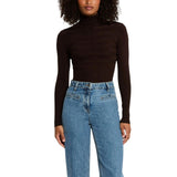 Morgan De Toi Brown Viscose Turtleneck - Model 132-MENTOS.M