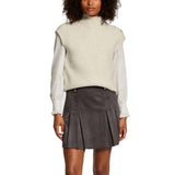 Morgan De Toi 252-MSARA Beige Sleeveless Sweater for Women