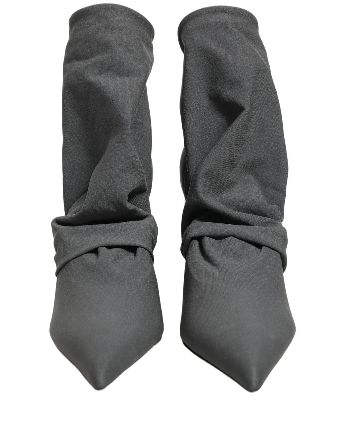 Dolce & Gabbana Gray Stretch Socks Heels Ankle Boots