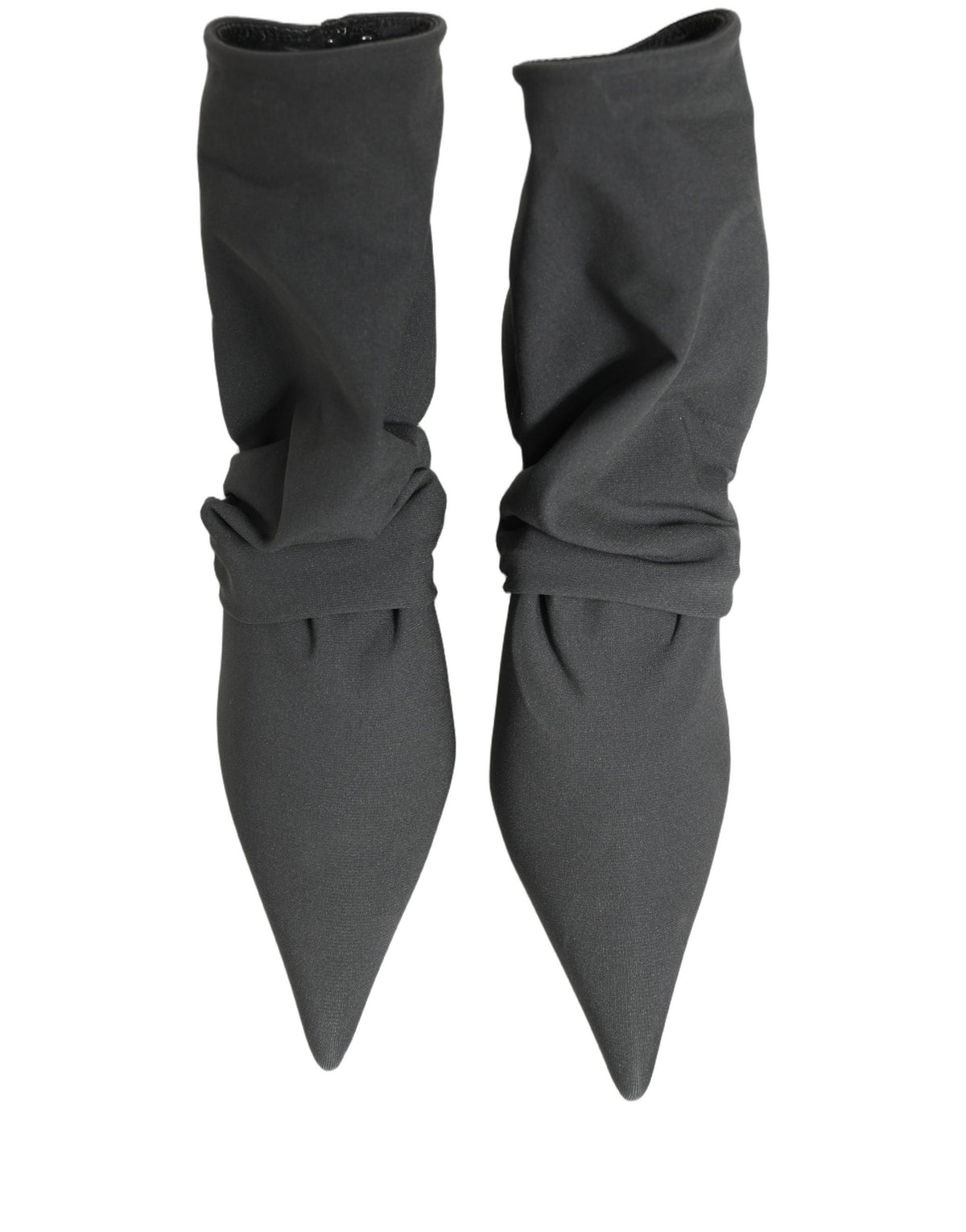 Dolce & Gabbana Gray Stretch Socks Heels Ankle Boots