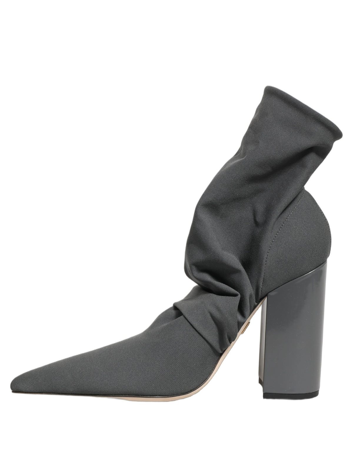 Dolce & Gabbana Gray Stretch Socks Heels Ankle Boots