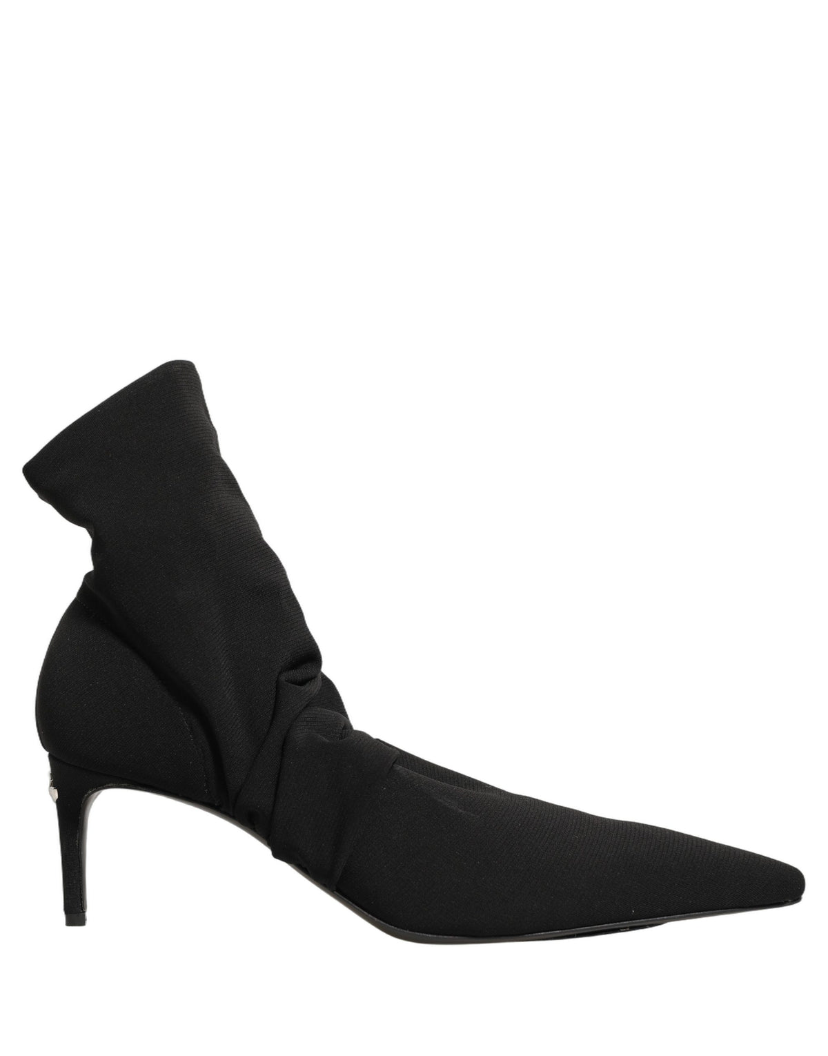 Dolce & Gabbana Black Stretch Socks Heels Ankle Boots