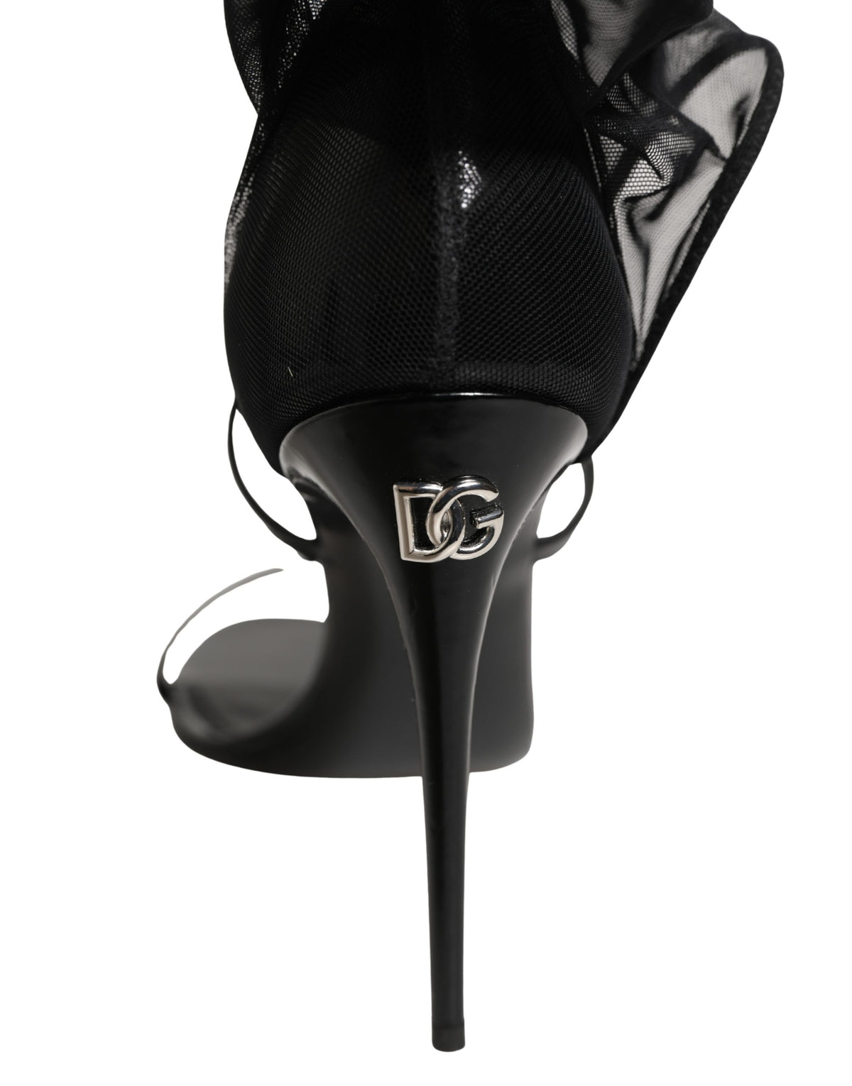 Dolce & Gabbana Black Stiletto Socks Boots for Women