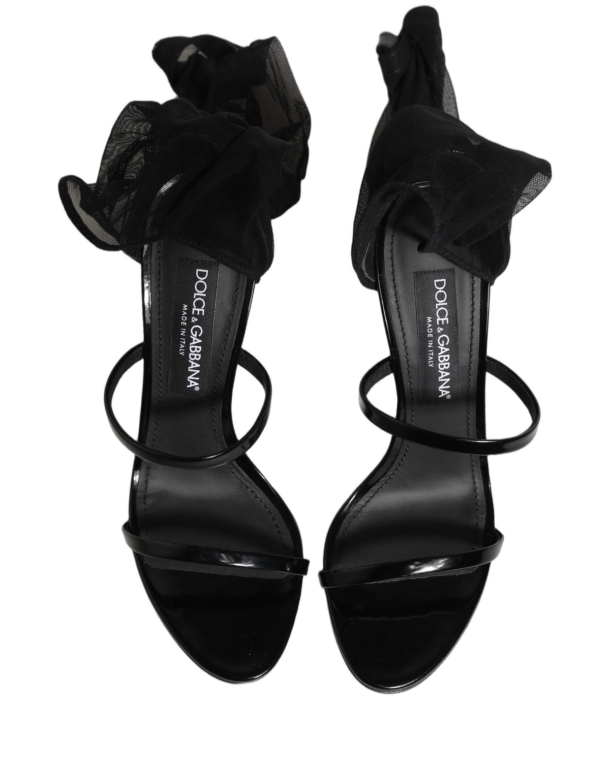 Dolce & Gabbana Black Stiletto Socks Boots for Women