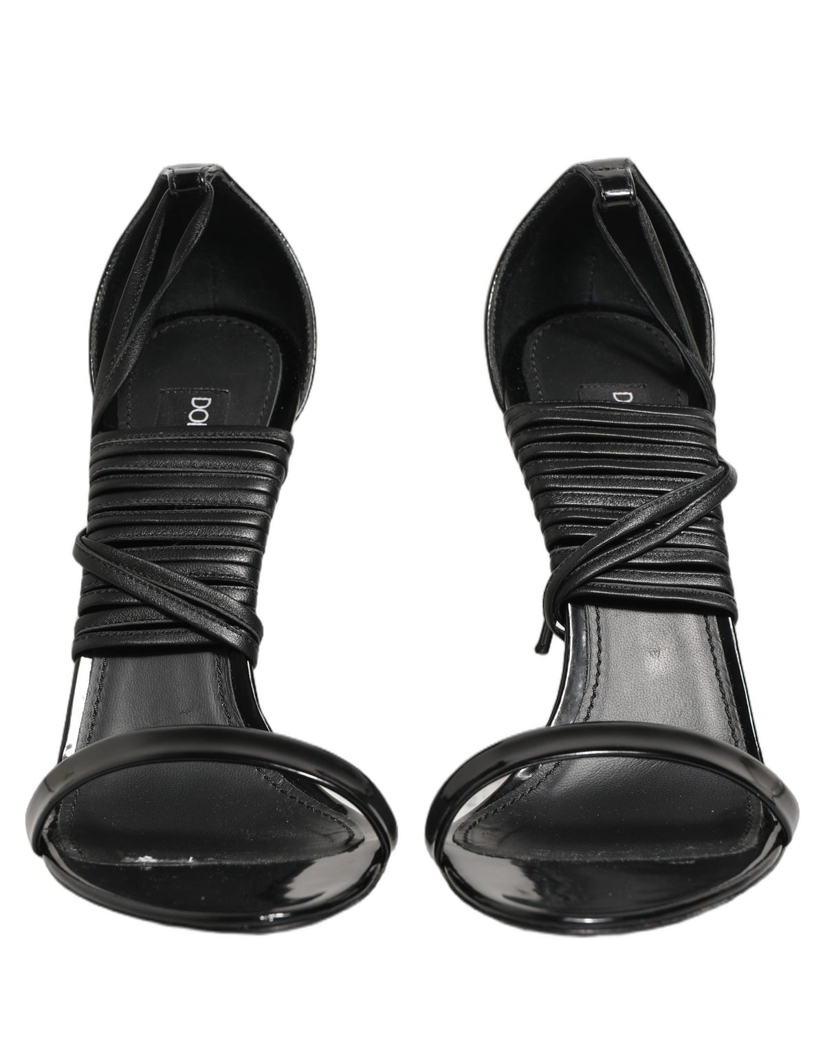 Dolce & Gabbana Black Taormina Lace Crystal Pumps