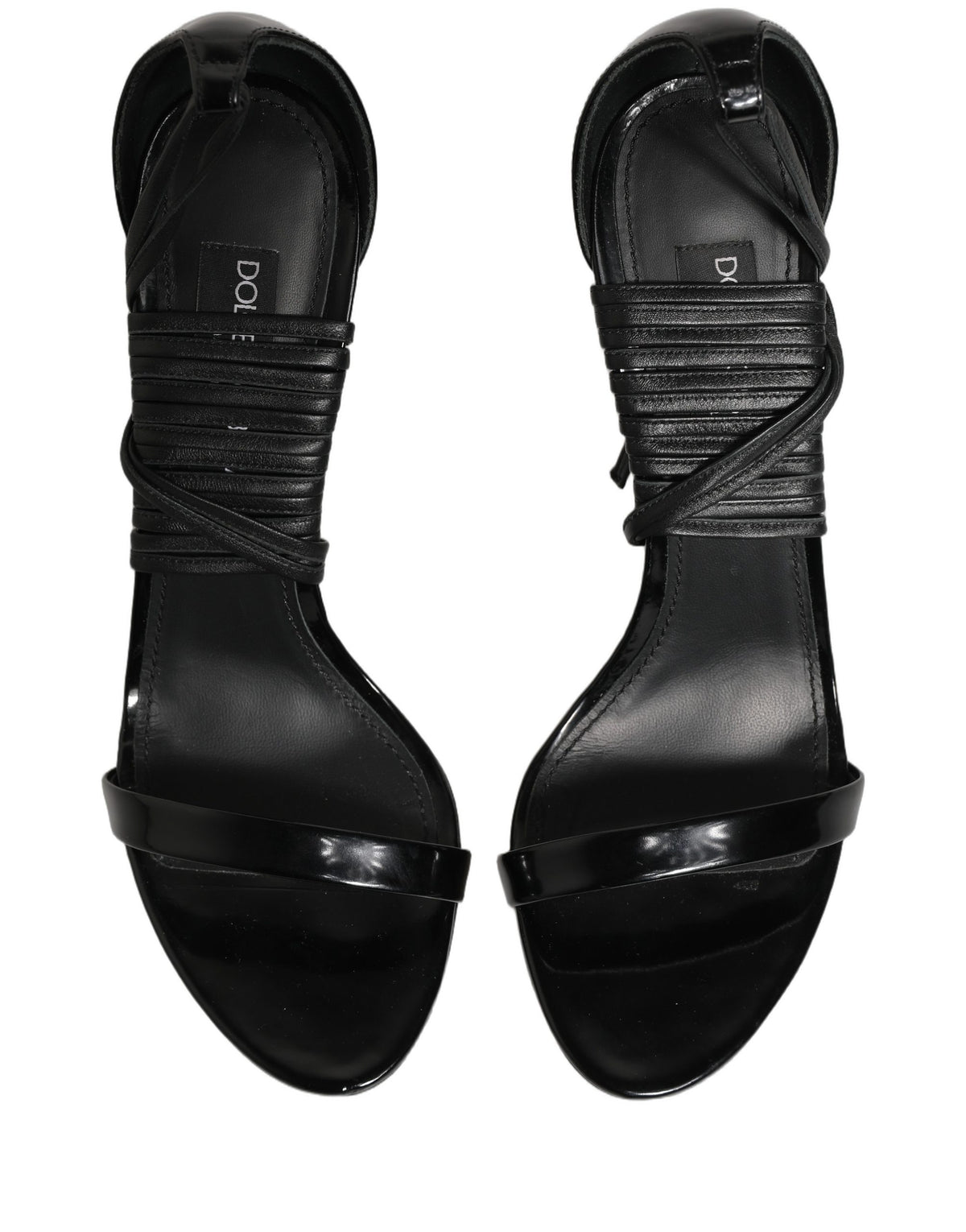 Dolce & Gabbana Black Taormina Lace Crystal Pumps