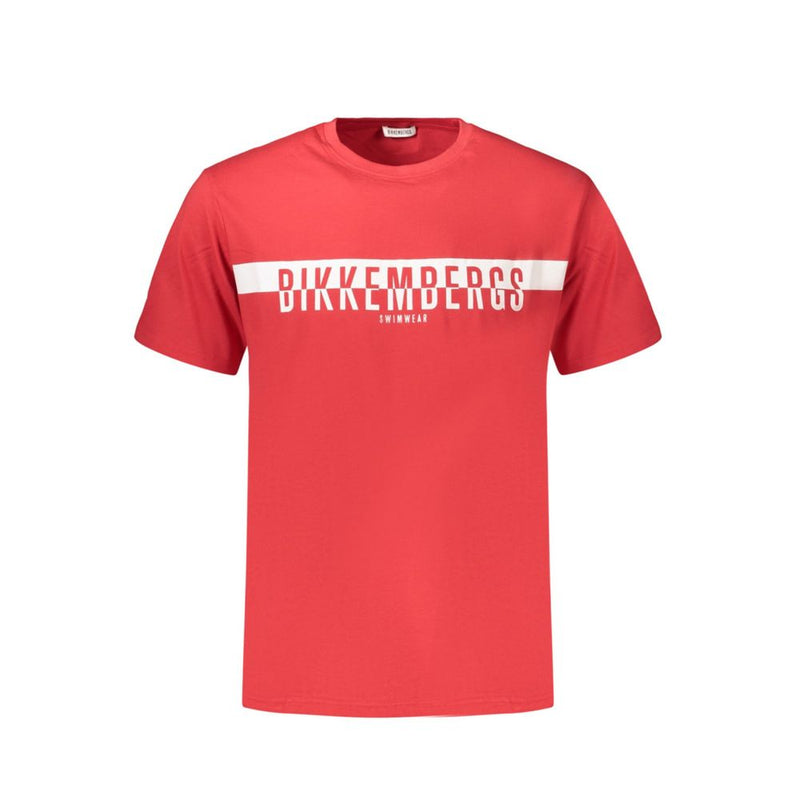 Bikkembergs Red Cotton Men's T-Shirt - Bold & Stylish