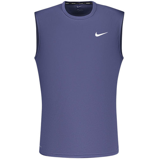 Nike Blue Polyester Men's Tank Top - Dri-FIT Technology