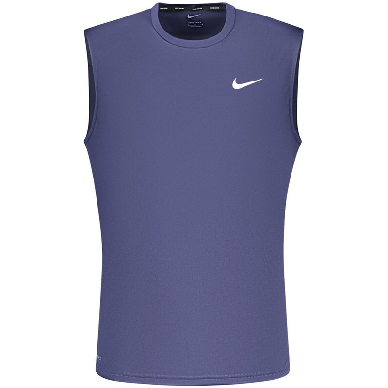 Nike Blue Polyester Men's Tank Top - Dri-FIT Technology